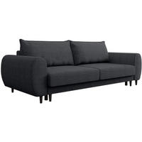 3-SITZER SCHLAFSOFA Cortez schwarz - Schwarz, Textil (251/76/95cm) - Beautysofa