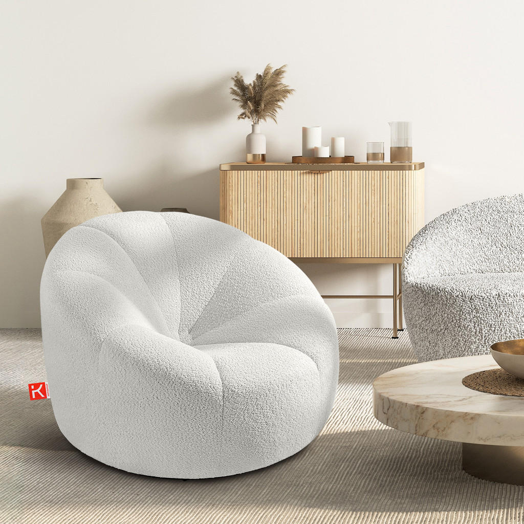 Thumbnail - Konsimo® Drehsessel, Ecru, Holz, Textil, 91x72x91 cm, Wohnzimmer, Sessel, Polstersessel