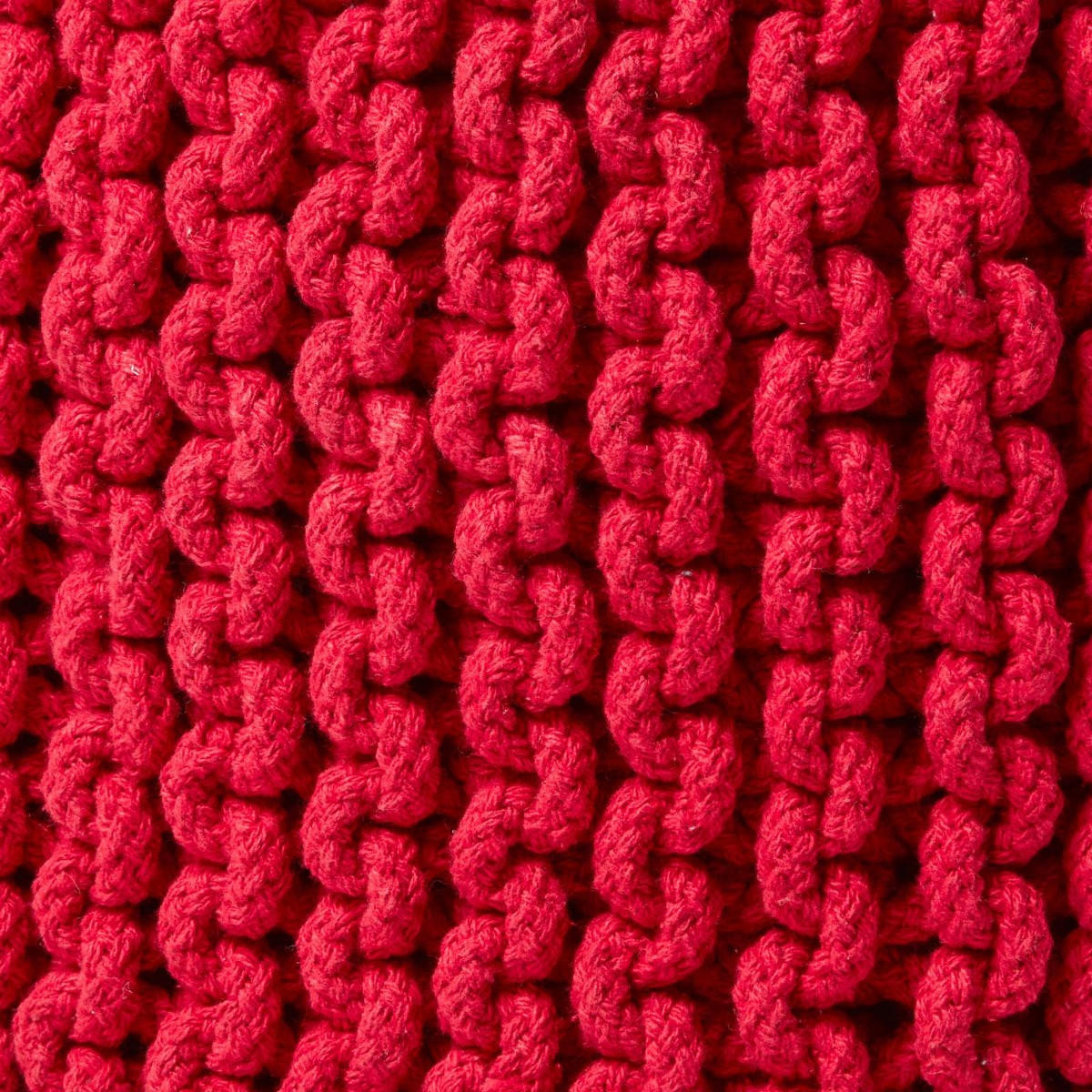 AUFBEWAHRUNGSKORB Baumwolle 42/37 cm - Rot, Textil (42/42/37cm) - Homescapes