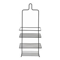 DUSCHREGAL Carl 18,5/10/47,5cm Schwarz - Schwarz, Metall (18.5/47.5/10cm) - Mondex