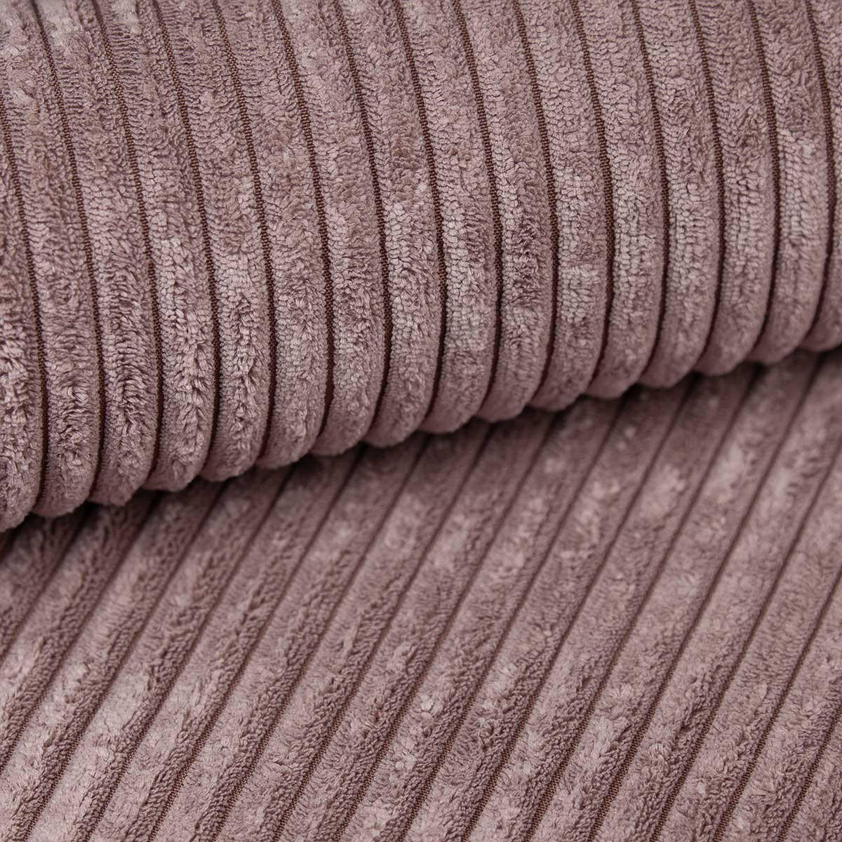ECKSOFA PARIS – L-Form mit Schlaffunktion & Bettkasten Flauschiger Cord Stoff POSO Rosa - Rosa, Kunststoff (239/222cm) - Wohnideebilder