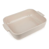 AUFLAUFFORM Keramik Appolia 32cm Rechteckig Ecru Spülmaschinenfest - Weiß, Keramik (21.7/32/7.2cm) - PEUGEOT