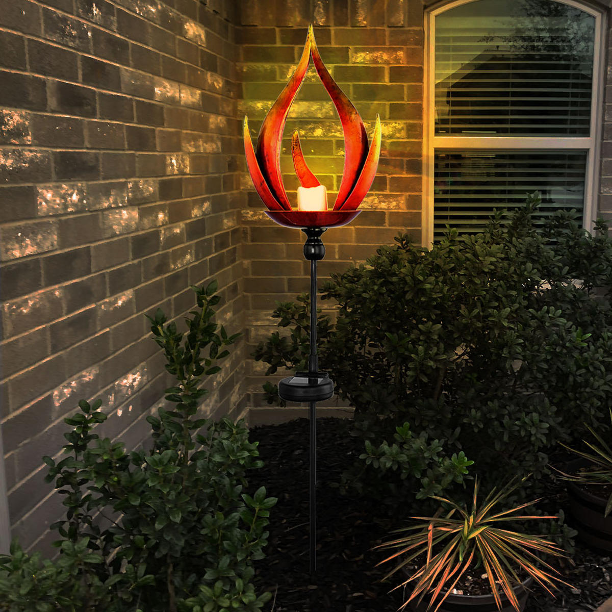 LED AUSSENLEUCHTE Metall Schwarz 2er Set - Schwarz, Metall (18/18/93cm) - Globo Lighting