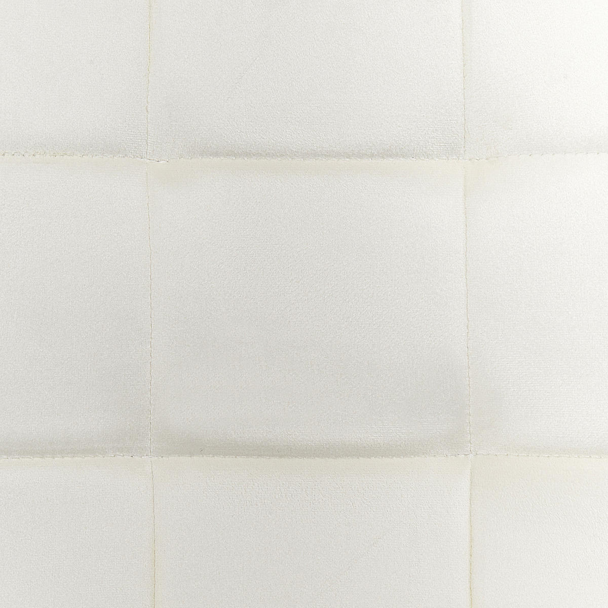 ESSZIMMERSTUHL 4er-Set Samtstoff Cremeweiß Powell - Schwarz/Weiß, Textil (45/88/62cm) - Beliani