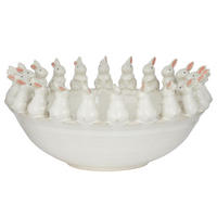 DEKO-SCHALE Circle Of Friends - Weiß, Keramik (19cm) - Butlers