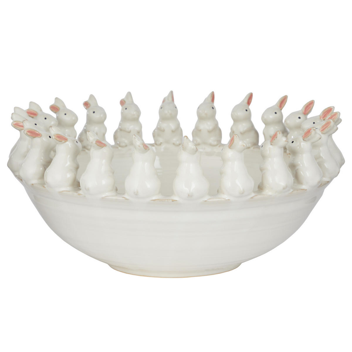 DEKO-SCHALE Circle Of Friends - Weiß, Keramik (19cm) - Butlers