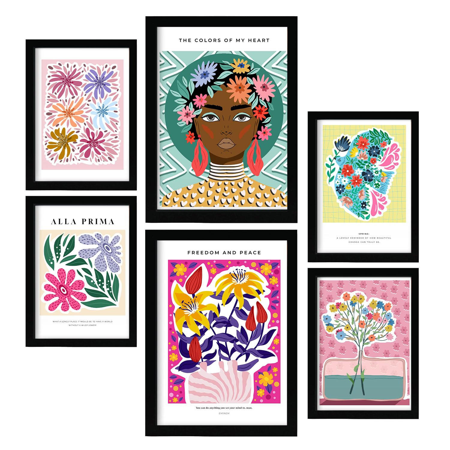 POSTER Set Mit 6 Oasis Zusammenfassung A3 & A4 Rahmenlos - Klar, Papier (29/3cm) - Nacnic