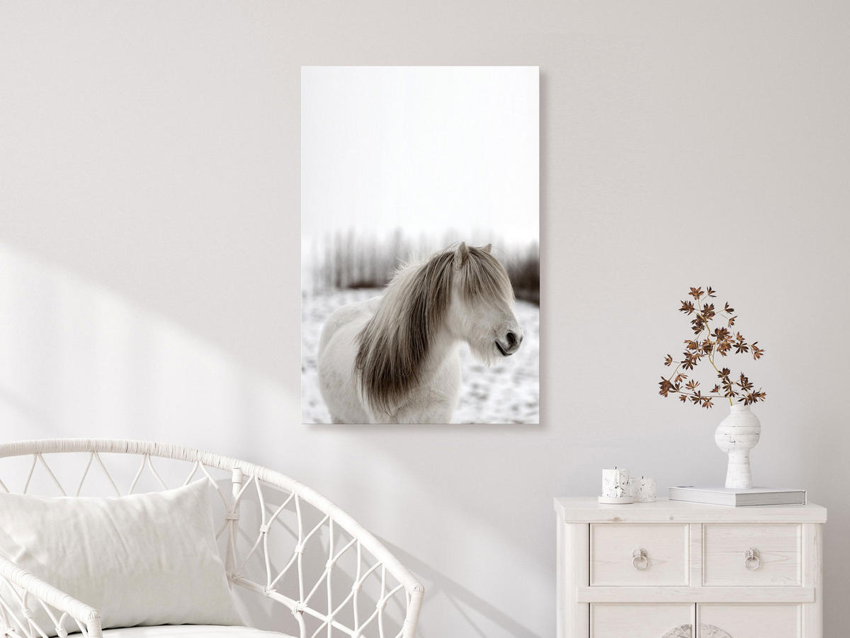 KUNSTDRUCK Grau 60/90 cm - Beige/Grau, Textil (60/90cm) - KUNSTLOFT