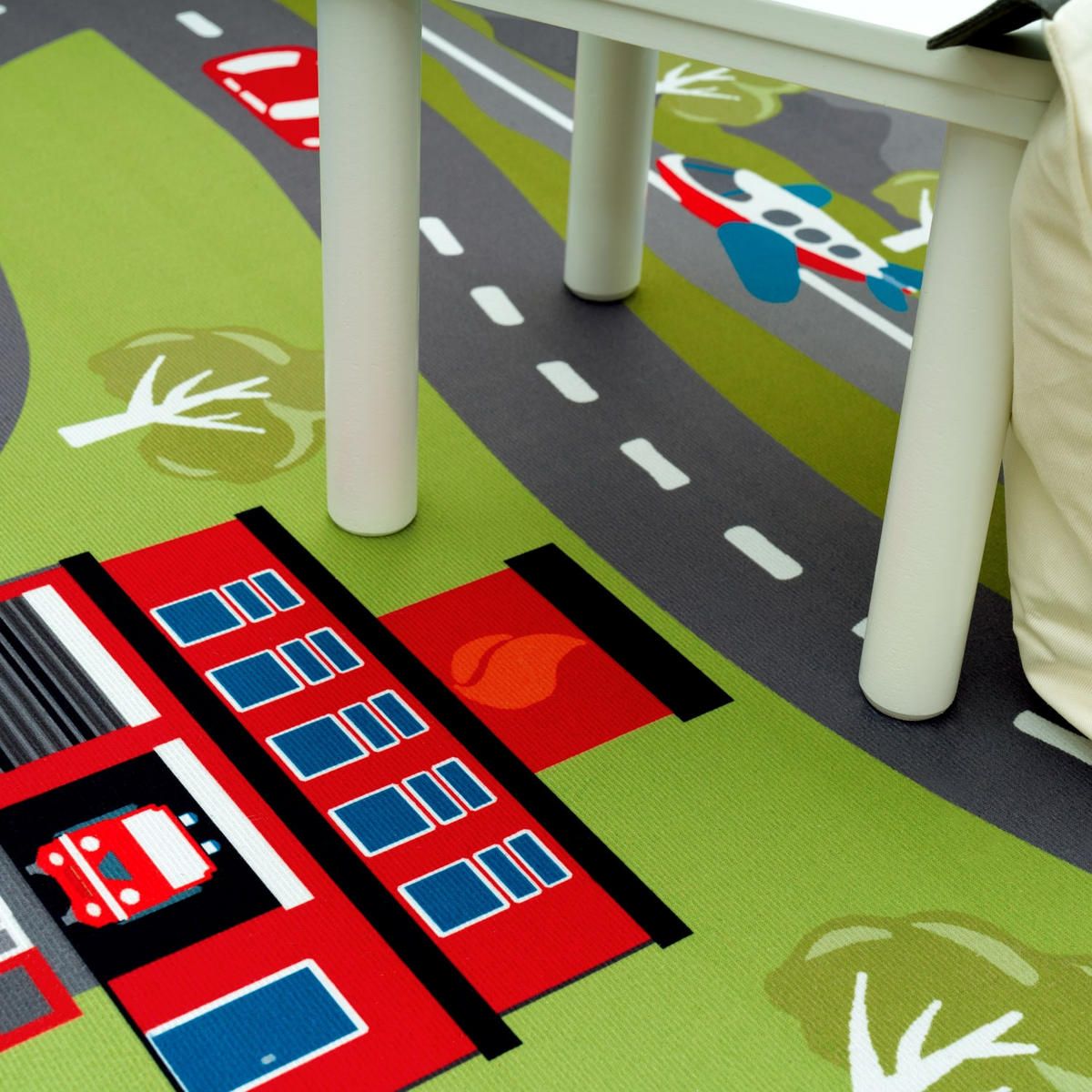 KINDERTEPPICH Grün 200 x 200 cm - Grün, Kunststoff (200/200cm) - TT Home