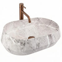 AUFSATZWASCHBECKEN Rea Zoe Rock - Grau, Kunststoff (35.5/17/55cm) - REA