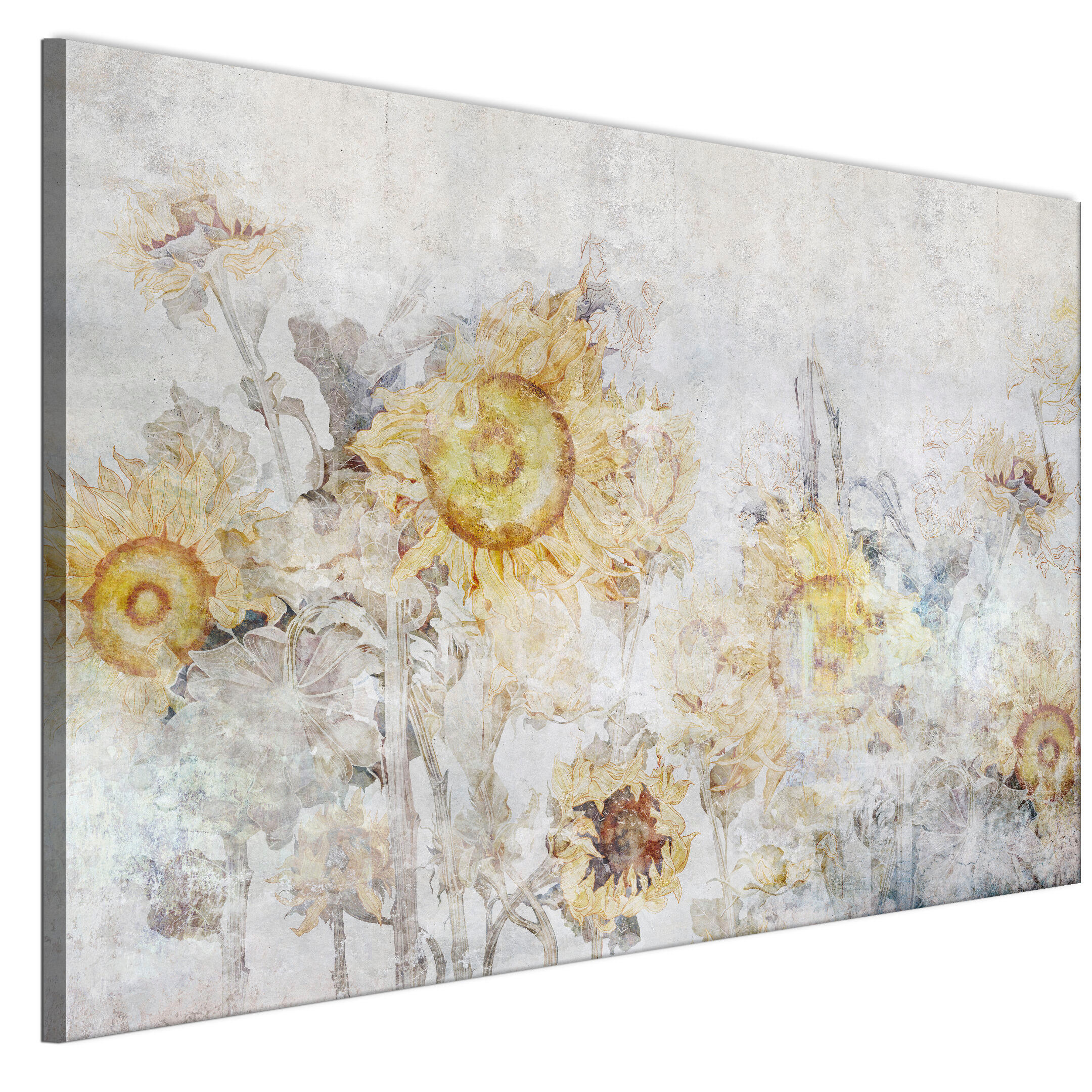 LEINWANDBILD Sonnenblumen 120x80 cm - Multicolor, Holz (120/80cm) - LUMASOUL