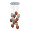 GALERIELEUCHTE Echos 12-flammig Mehrfarbig Ø 25cm - Multicolor/Weiß, Glas (25/25/28cm) - s.luce