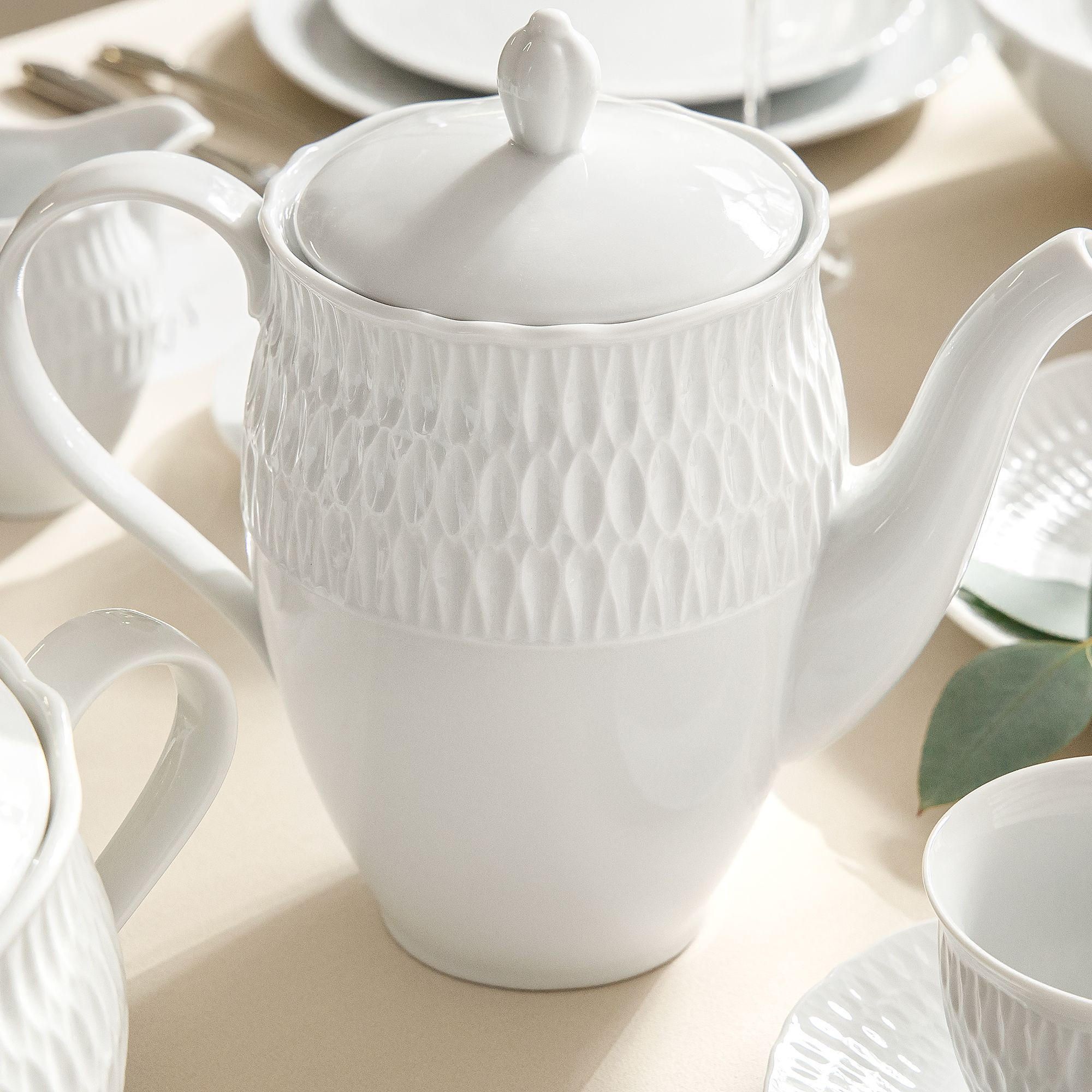 TEEKANNEN CMIELOW SOFIA aus Porzellan - Weiß, Keramik (1.6L) - KONSIMO®