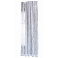 VORHANG VALENCIA HxB 245x140 cm Natur Waves - Weiß, Textil (145/245cm) - Gardinenbox
