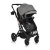 KINDERWAGEN Rafaello 2 in 1 grau mbaubar, Sportsitz, Fußabdeckung, Tasche - Grau, Metall (96/59/109cm) - Moni