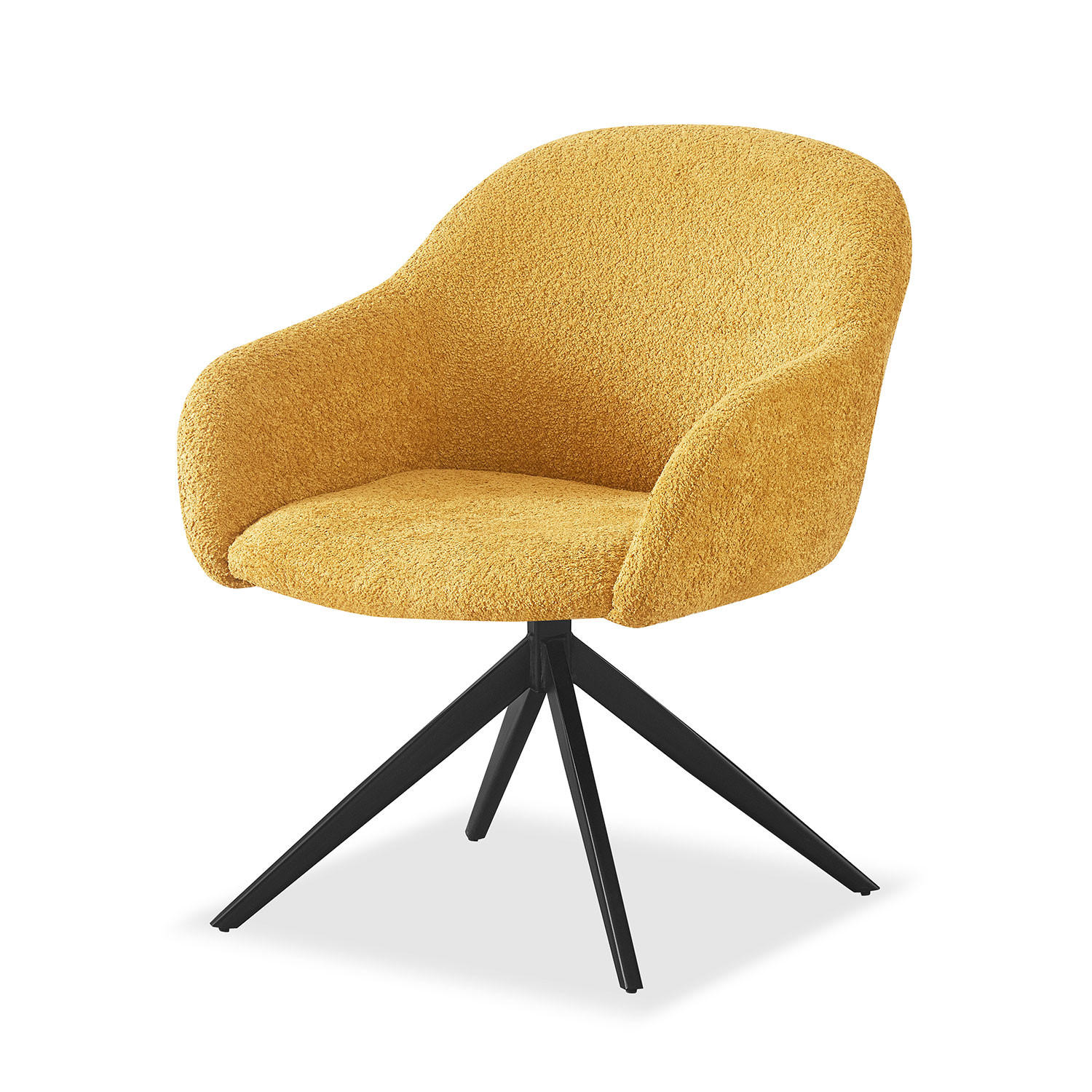 SESSEL LENA Gelb - Gelb, Metall (65/80/64cm) - B&D Home