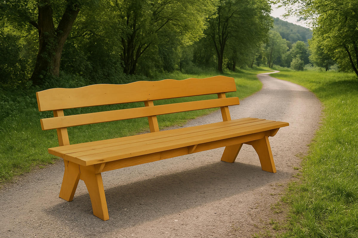 GARTENBANK Drieburg 4-Sitzer 200cm aus Kiefer massiv - Braun, Holz (200/82/60cm) - TPFGarden
