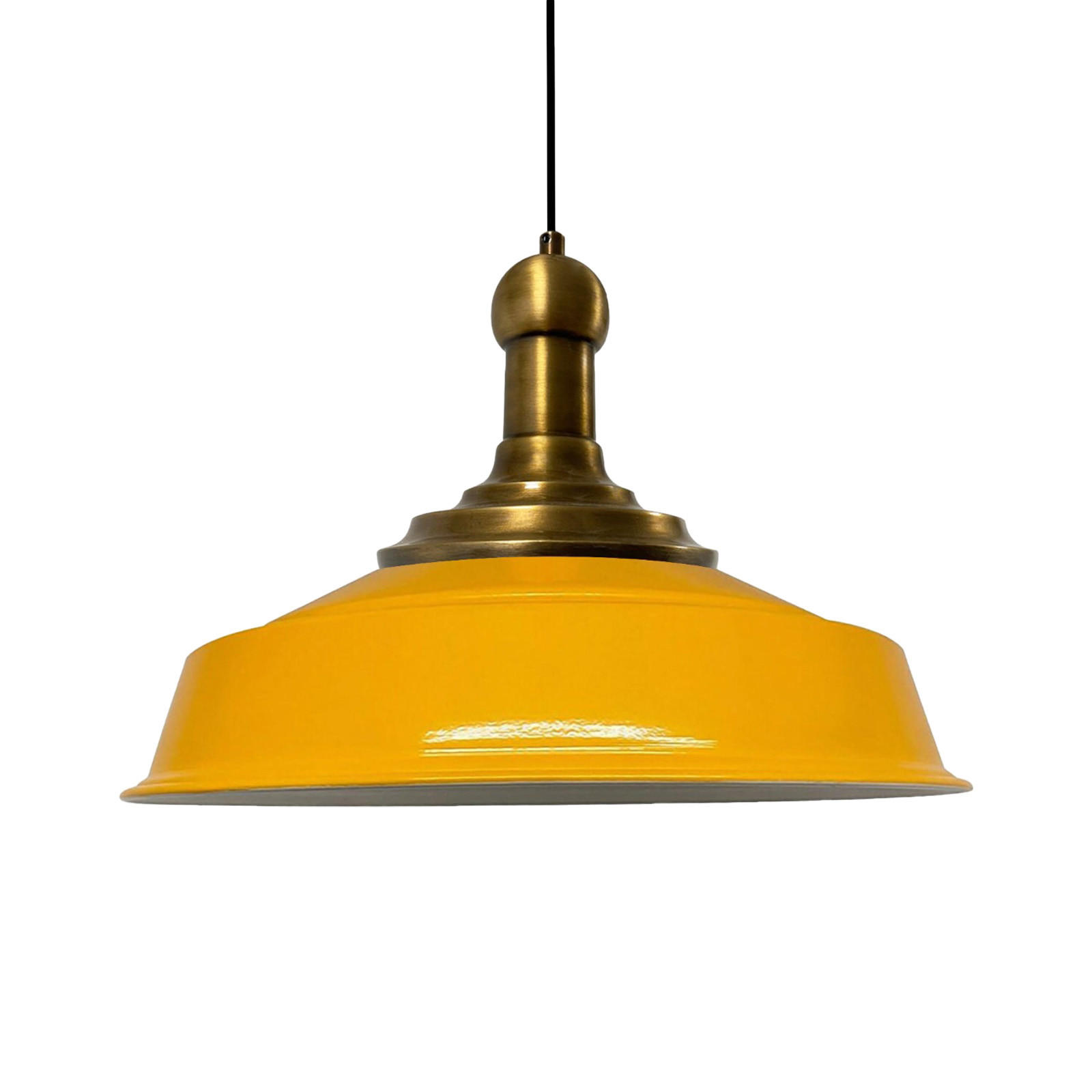 KÜCHENLAMPE Asletl Long-Knob 40/30 cm - Gelb, Metall (40/30cm) - Bamyum