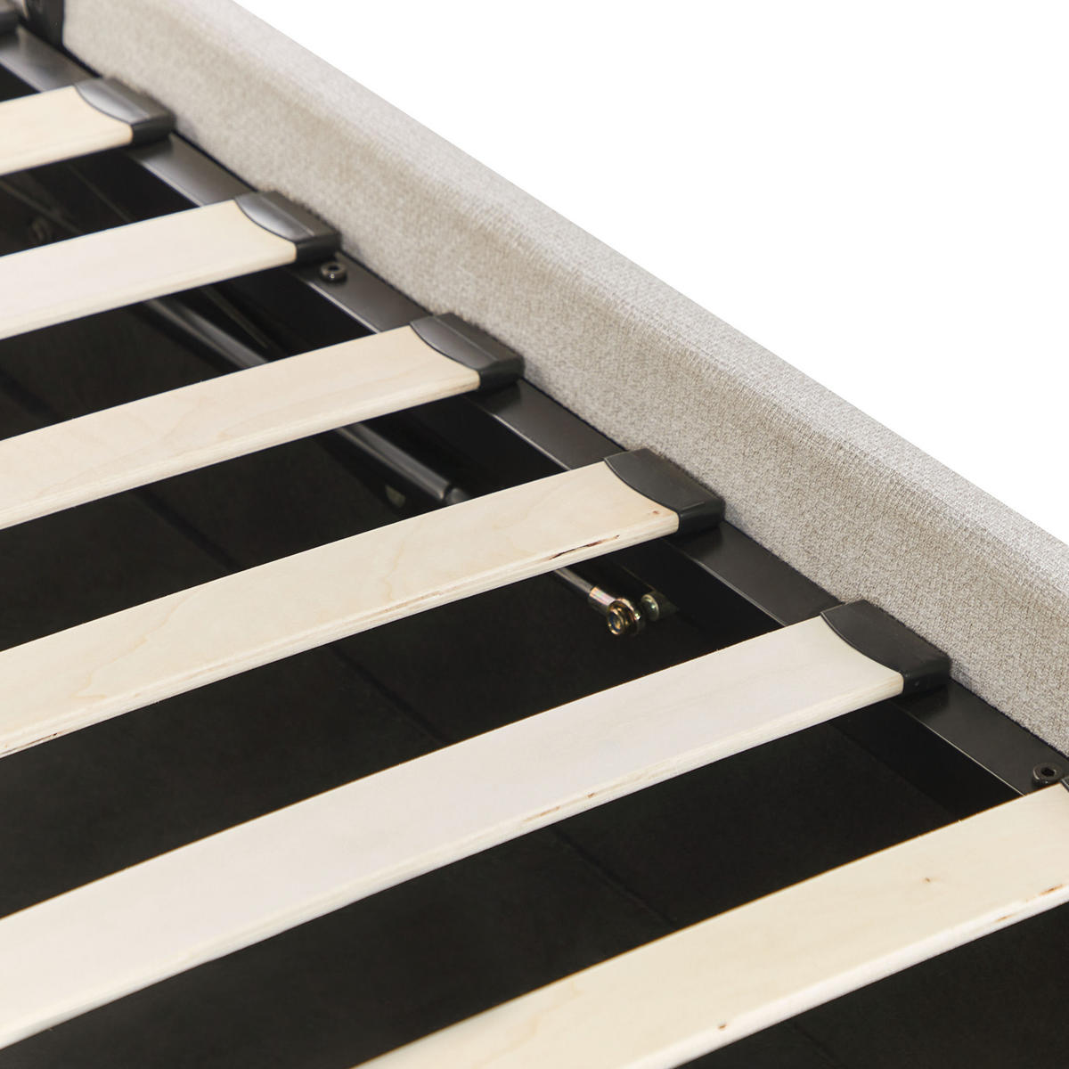 POLSTERBETT 140/200 cm Beige Dinan - Beige, Textil (140/200cm) - Beliani