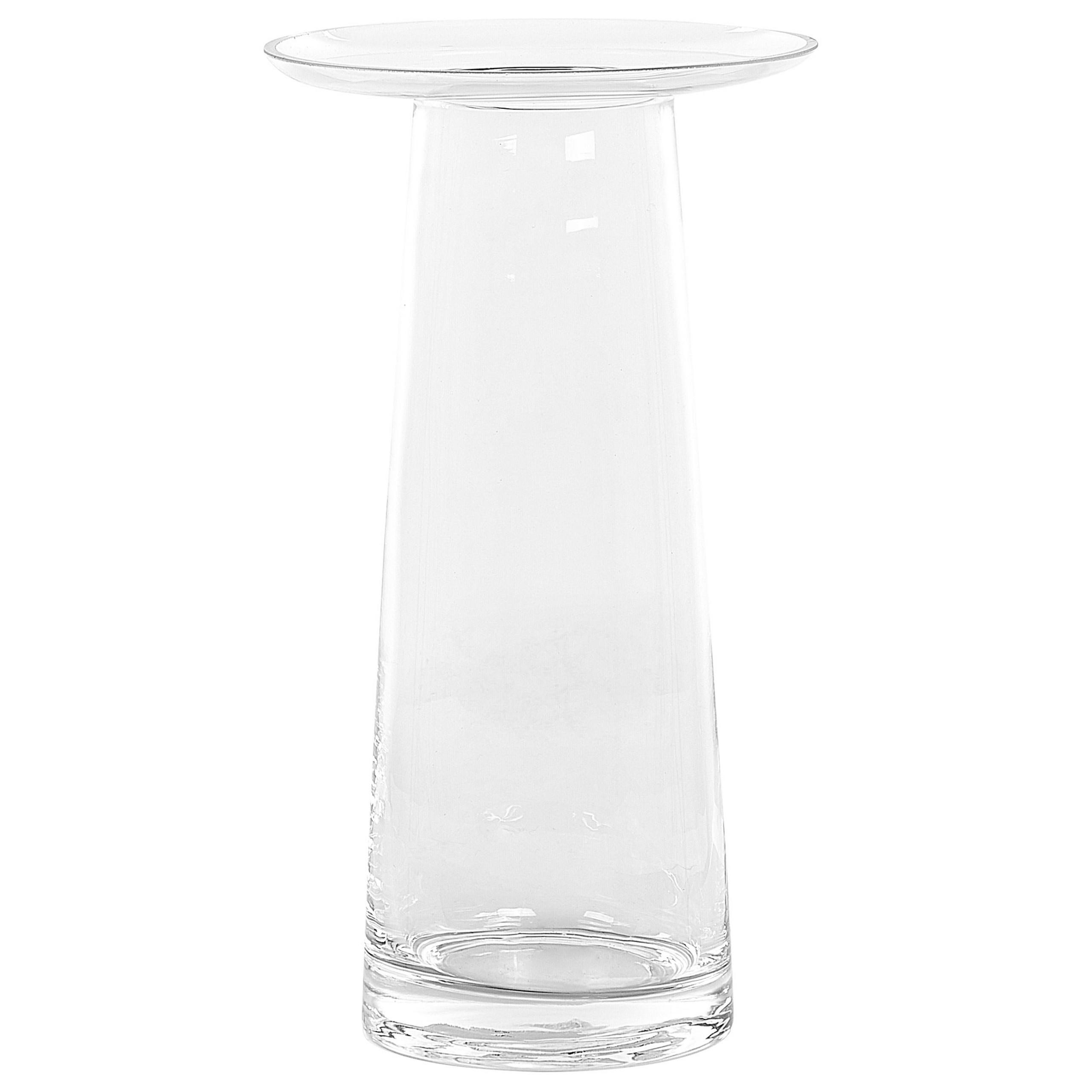 BLUMENVASE Glas transparent Manna - Transparent, Glas (26cm) - Beliani