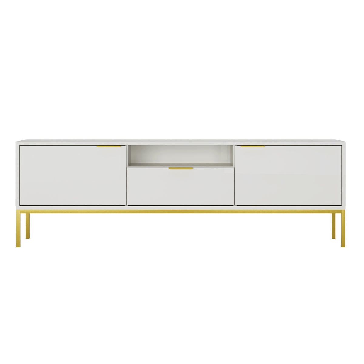 TV-MÖBEL Seattle Weiß - Weiß, Holzwerkstoff (175/56.4/33cm) - Petits-meubles