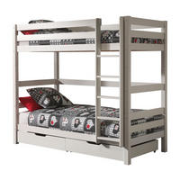 ETAGENBETT Karolina 210x182x105 aus Massivholz in Weiß - Weiß, Holz (90/200cm) - 58aufmkessel