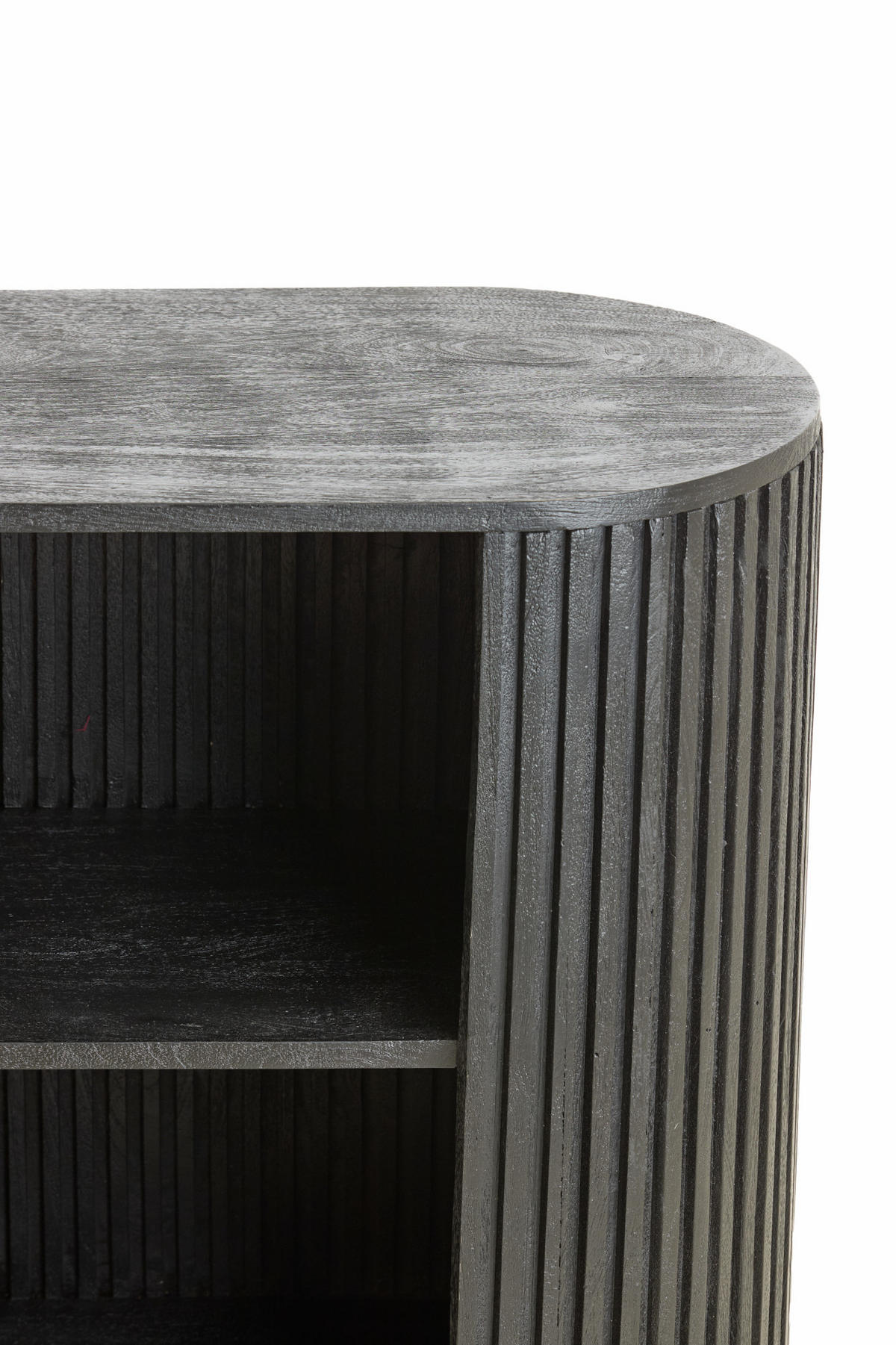 SCHRANK Dumosi Schwarz 100/40/80 cm - Schwarz, Holz (100/80/40cm) - Light & Living