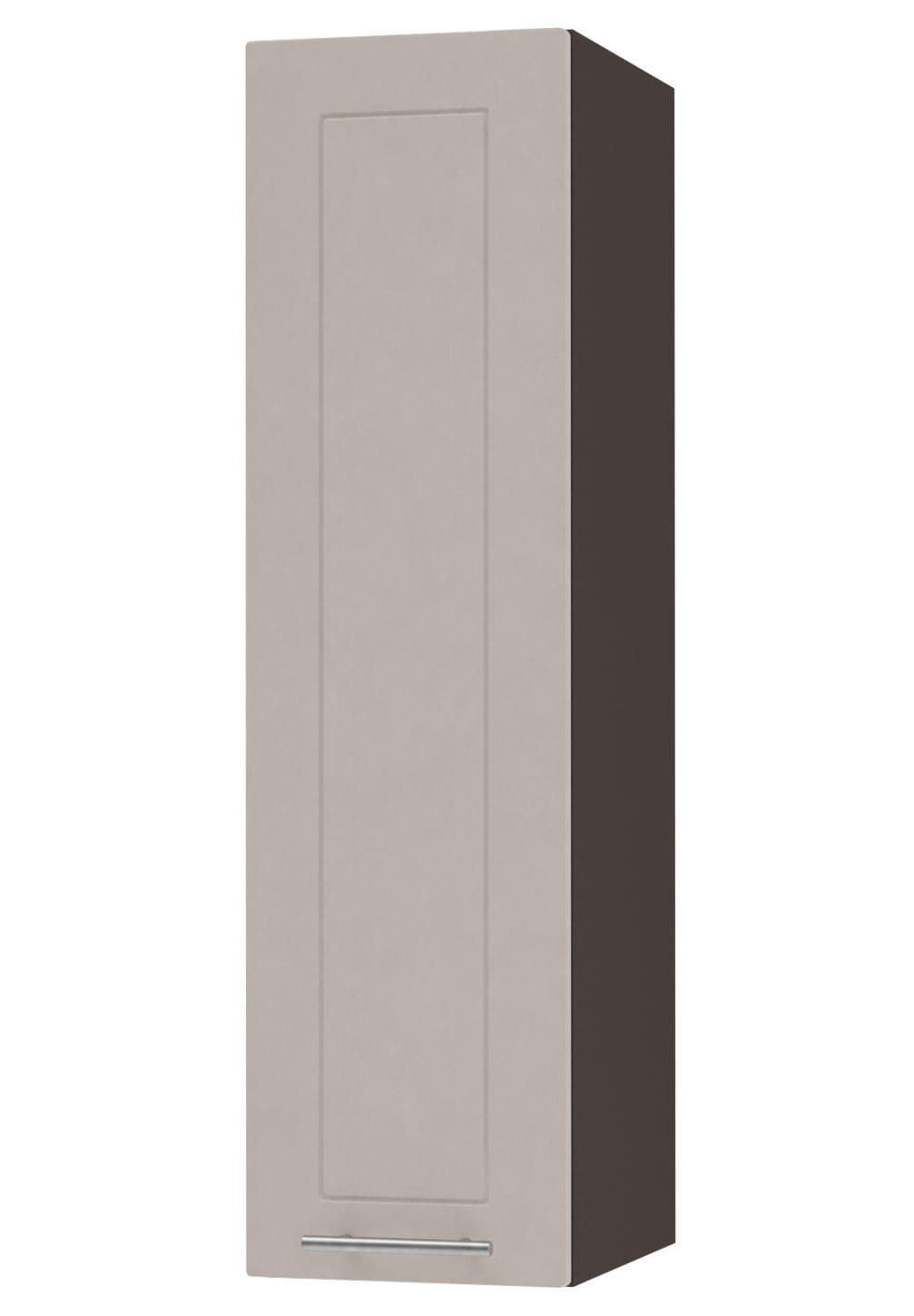 KÜCHENHÄNGESCHRANK Kvantum W4/20 Lava / Kaschmir Matt 20 / 32,5 / 96cm - Kaschmir/Dunkelgrau, Holz/Holzwerkstoff (20/96/32.5cm) - Feldmann-Wohnen