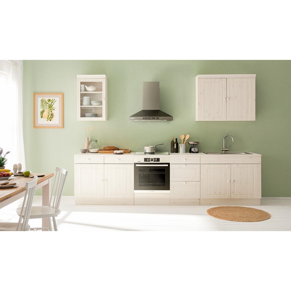 UNTERSCHRANK - Kiefer massiv - Kieferfarben, Holz (100/85/60cm) - home24