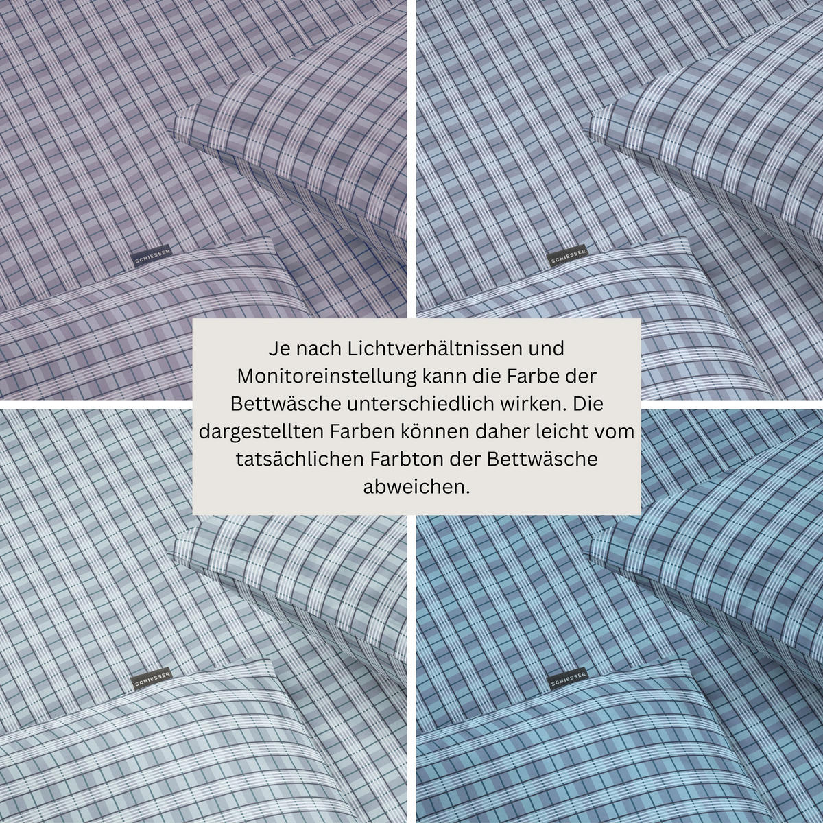 BETTWÄSCHESET Kate - Renforcé - 2-teilig - 135 x 200 cm - Hellblau - Hellblau, Textil (135/200cm) - SCHIESSER