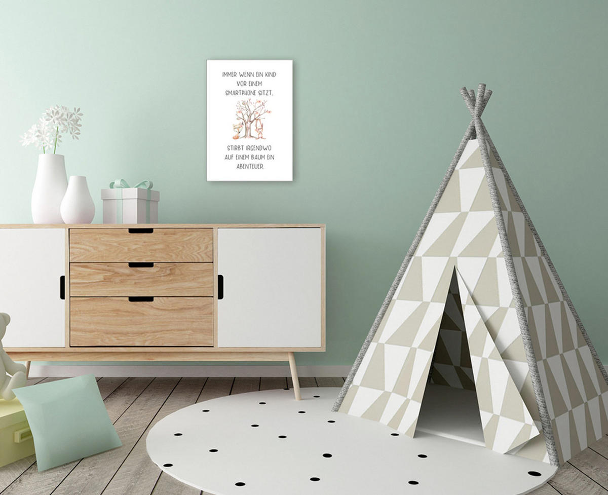 BILD 29x41 cm Kinderzimmer Spruchbild - Beige, Holzwerkstoff (29/41/2cm) - artissimo