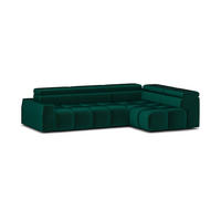 ECKSOFA Darcy - Grün, Holzwerkstoff/Textil (305/210cm) - Fun Möbel