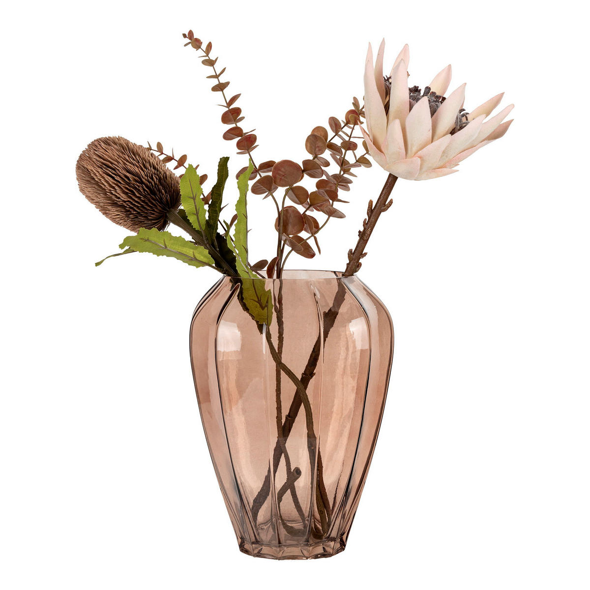 VASE - Braun, Glas (29cm) - tinkaro