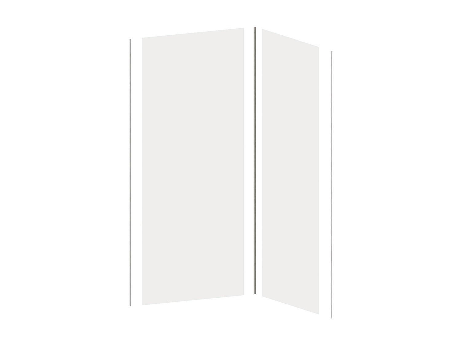 Vente-Unique Wandpaneele Weiß 90x210x90 cm