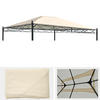 ERSATZBEZUG FÜR DACH PERGOLA CALPE Cremeweiß - Weiß, Textil (380/1/280cm) - MCW