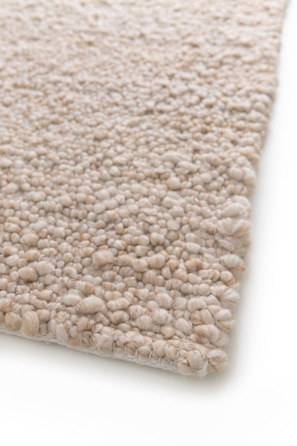 TEPPICH Bouclé handgewebt bruin - Braun, Textil (120/170cm) - AFK Living