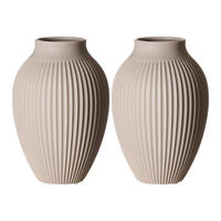 VASEN Alsta Beige 23 cm 2er Set - Beige, Keramik (23cm) - Ritzenhoff Breker