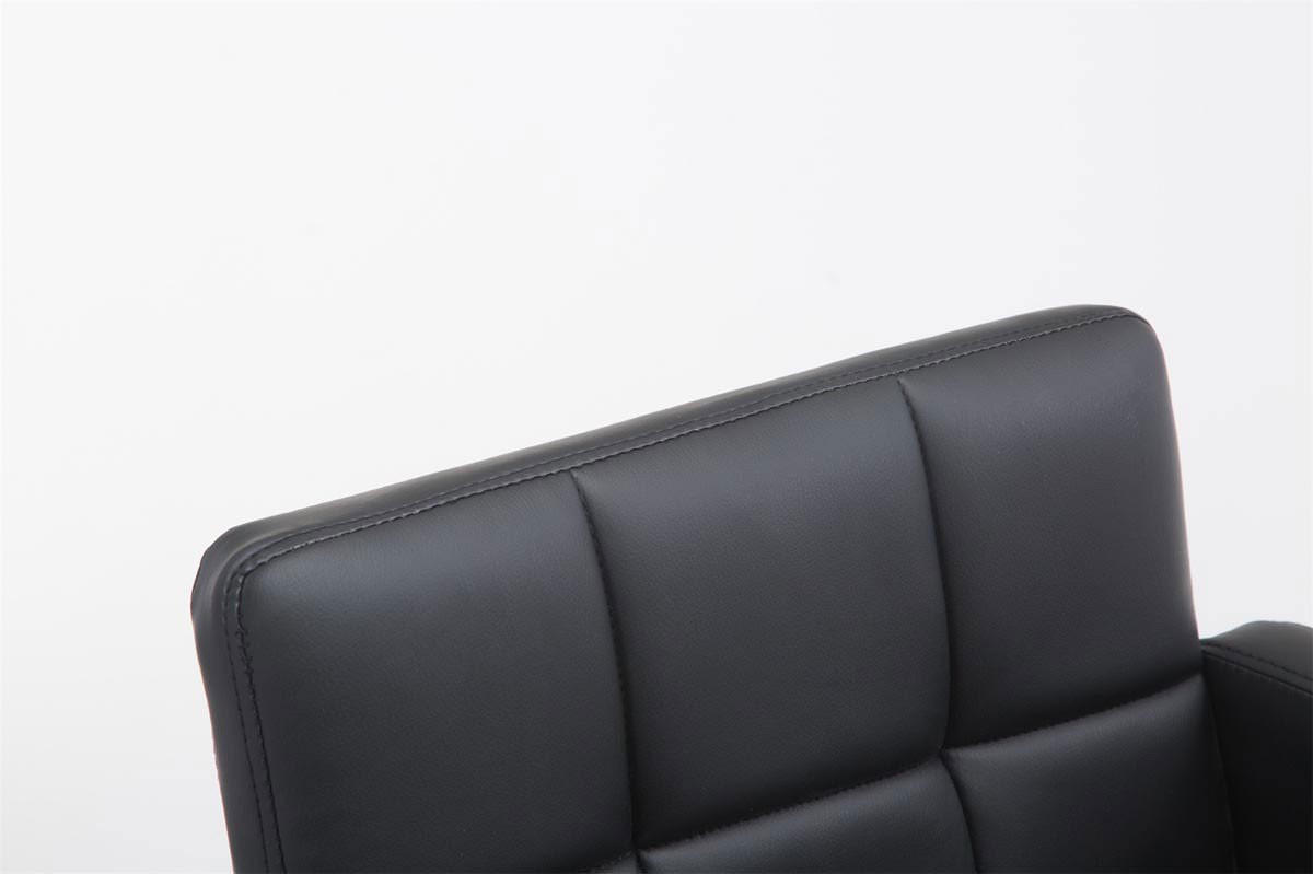 BARHOCKER Los Angeles 93x60x56 cm schwarz - Schwarz, Leder (60/93/56cm) - furnicato