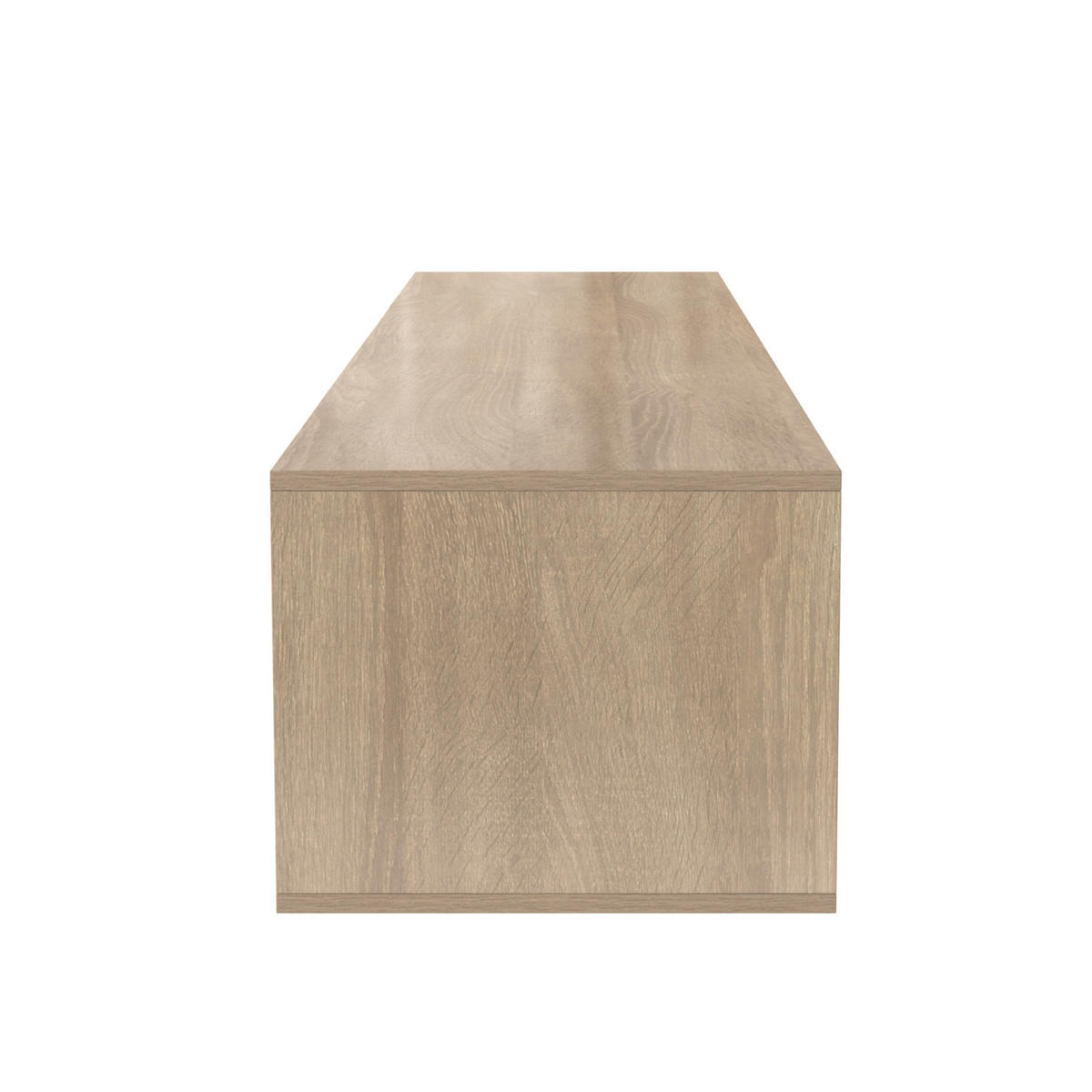 TV Lowboard LED 180x30x35 cm, hängend oder stehend, Weiß Holz - Weiß, Holz (180/30/35cm)