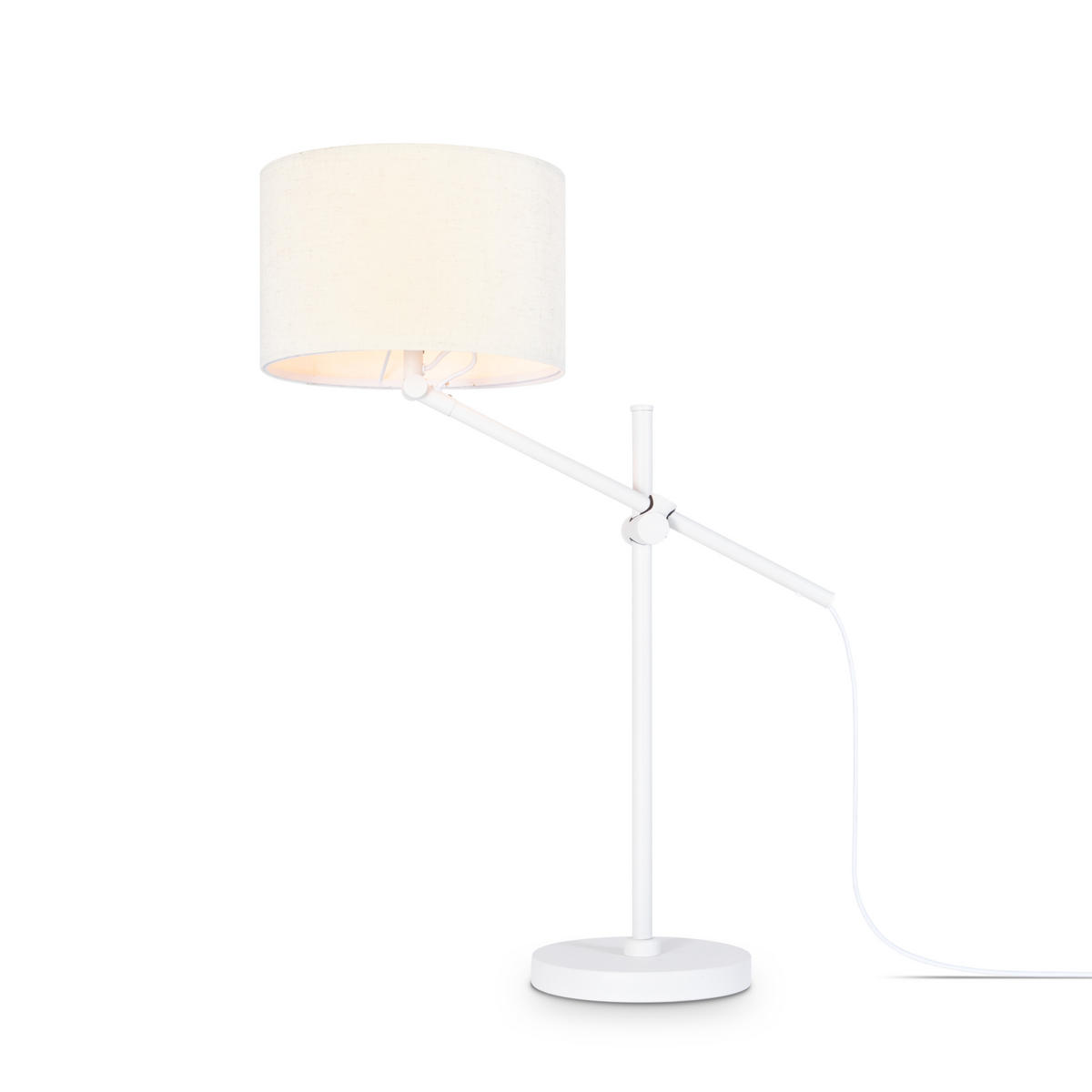 TISCHLAMPE Tom - Weiß, Metall (57/28/78.1cm) - Paco Home
