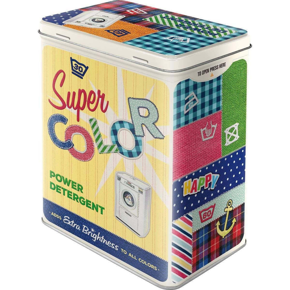 VORRATSDOSE L Home & Country Super Color Detergent - Multicolor, Metall (14/20/10cm) - Nostalgic-Art
