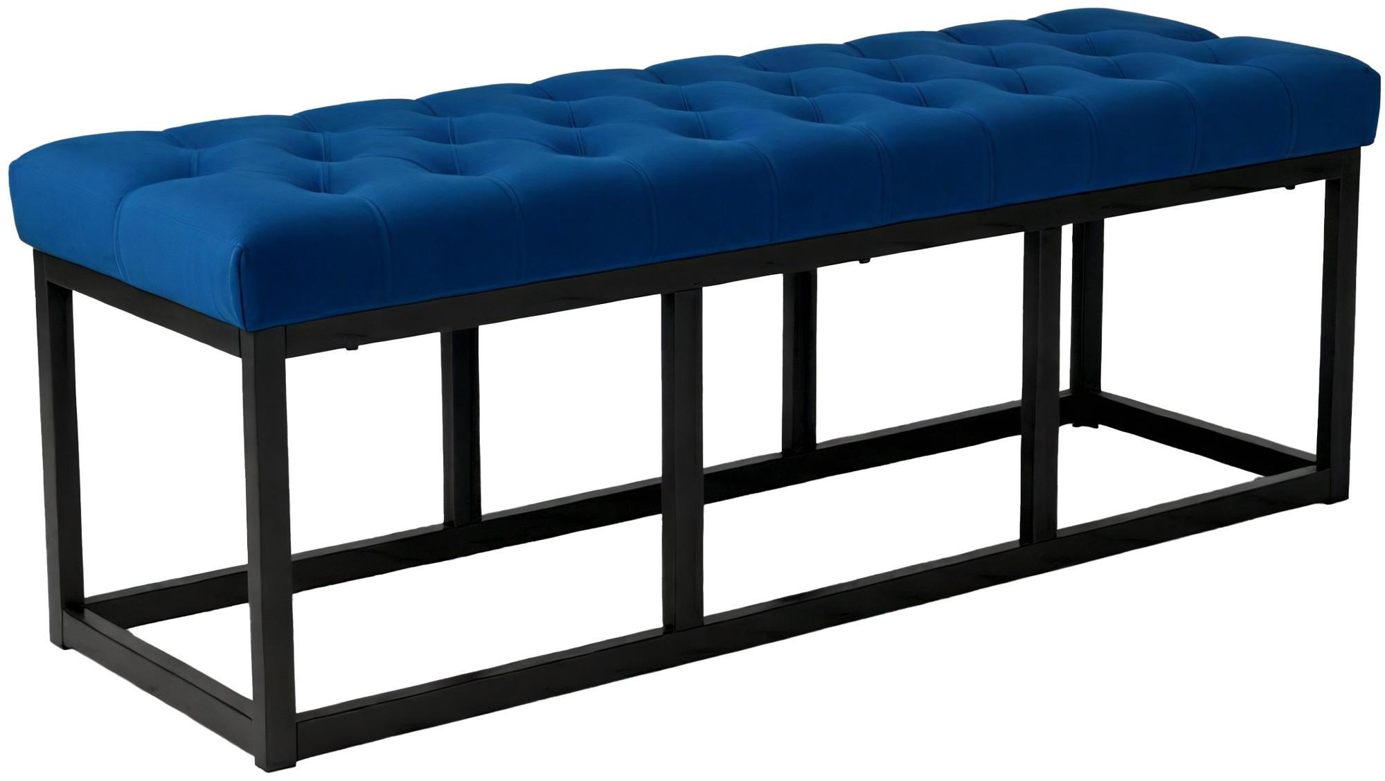 Deluke Sitzbank Blau 120x42x37 cm