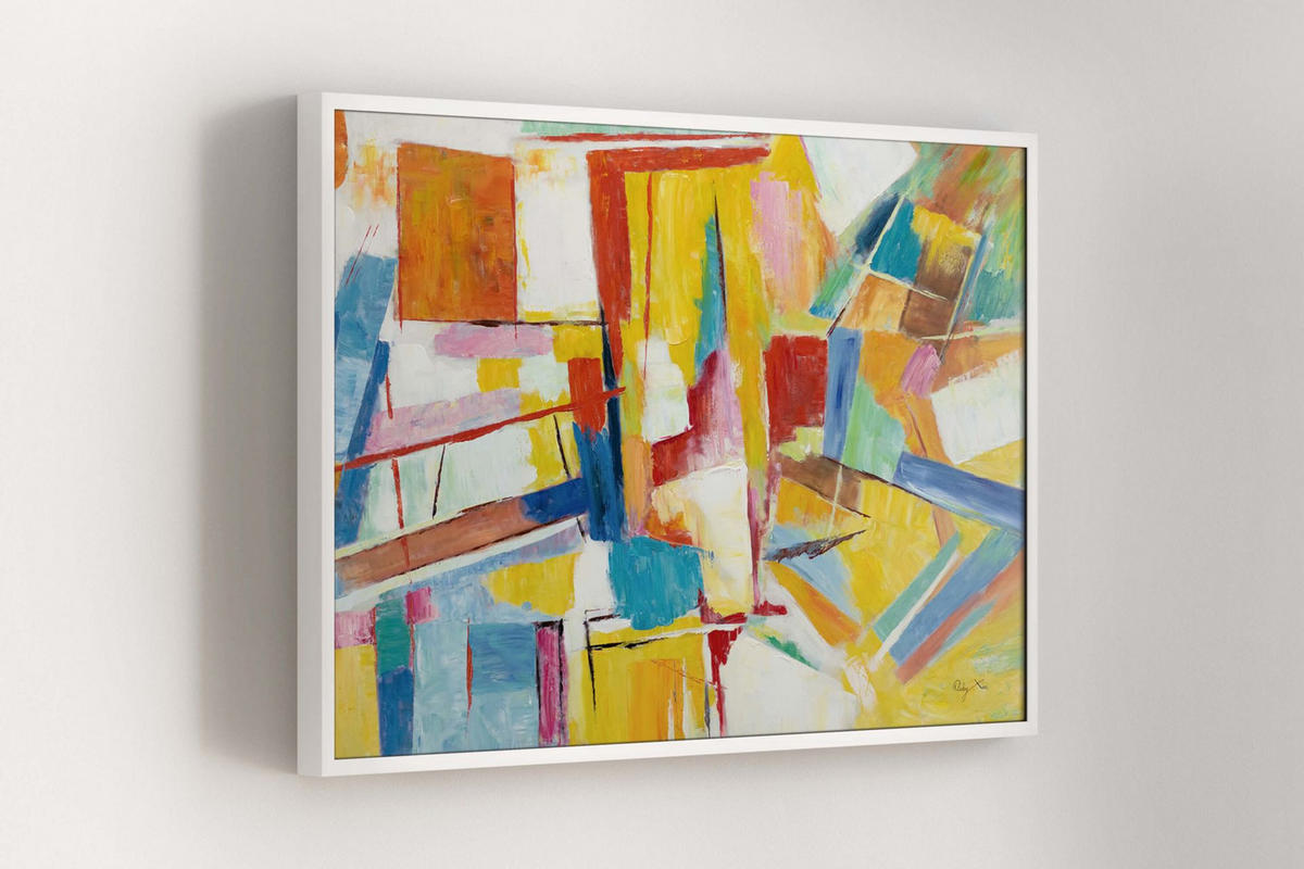 OLEJOMAĽBA 120/80 cm, Zvieratá - viacfarebná, drevo/textil (120/80cm) - KUNSTLOFT