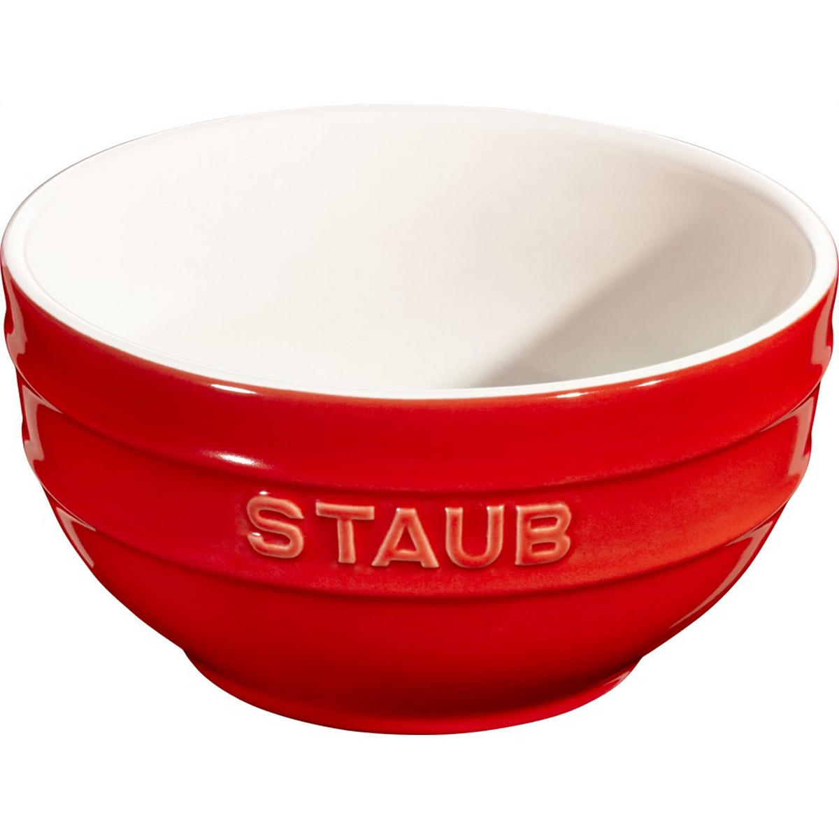 KÜCHENSCHÜSSEL Rot 12/12/6.1 cm 405115410 - Rot, Keramik (12cm) - Staub