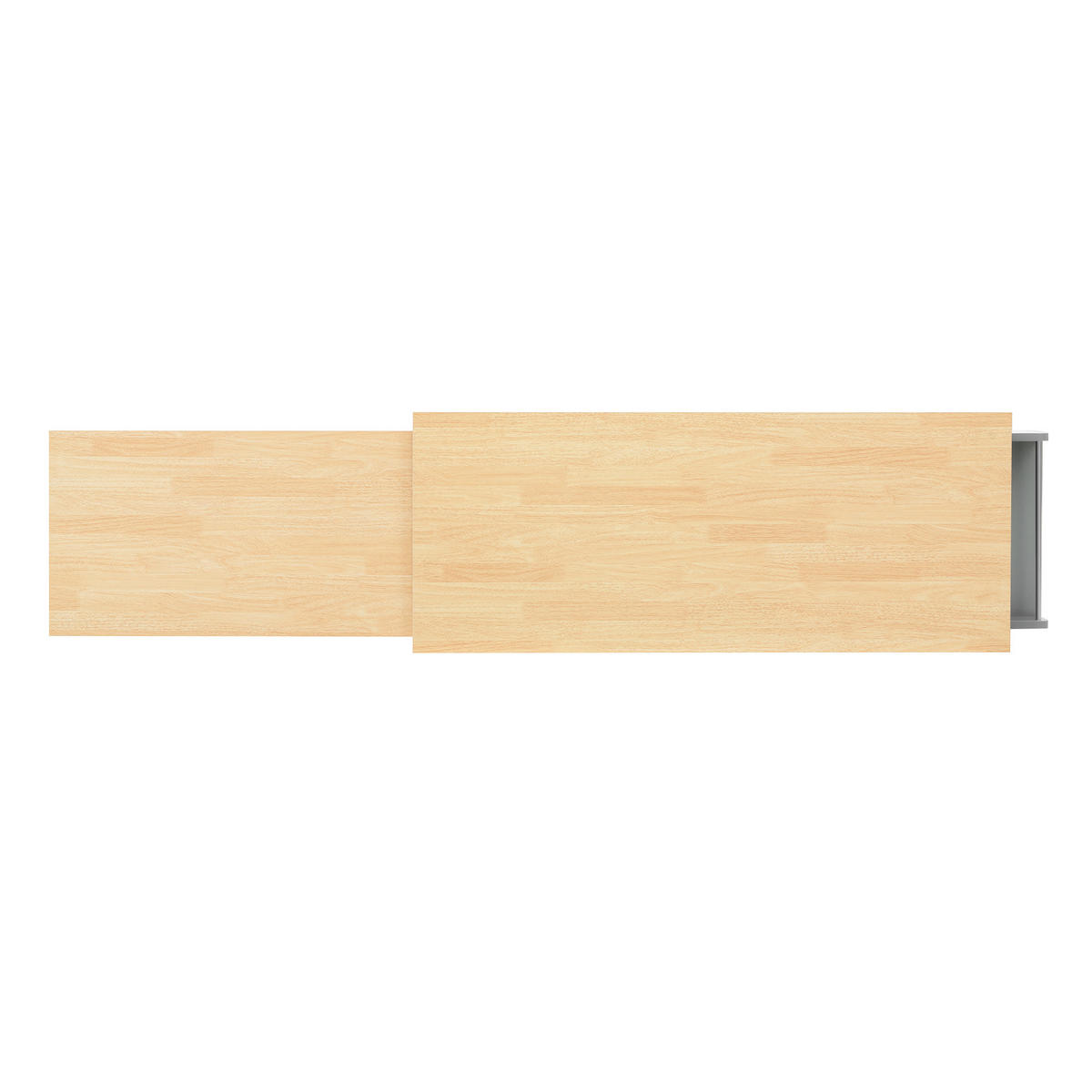 KÜCHENINSEL DE-41134 112-188/45/92 cm mit seitlich ausziehbarer Arbeitsplatte Grau - Grau, Holzwerkstoff (124.3/92/45cm) - ComfortXL