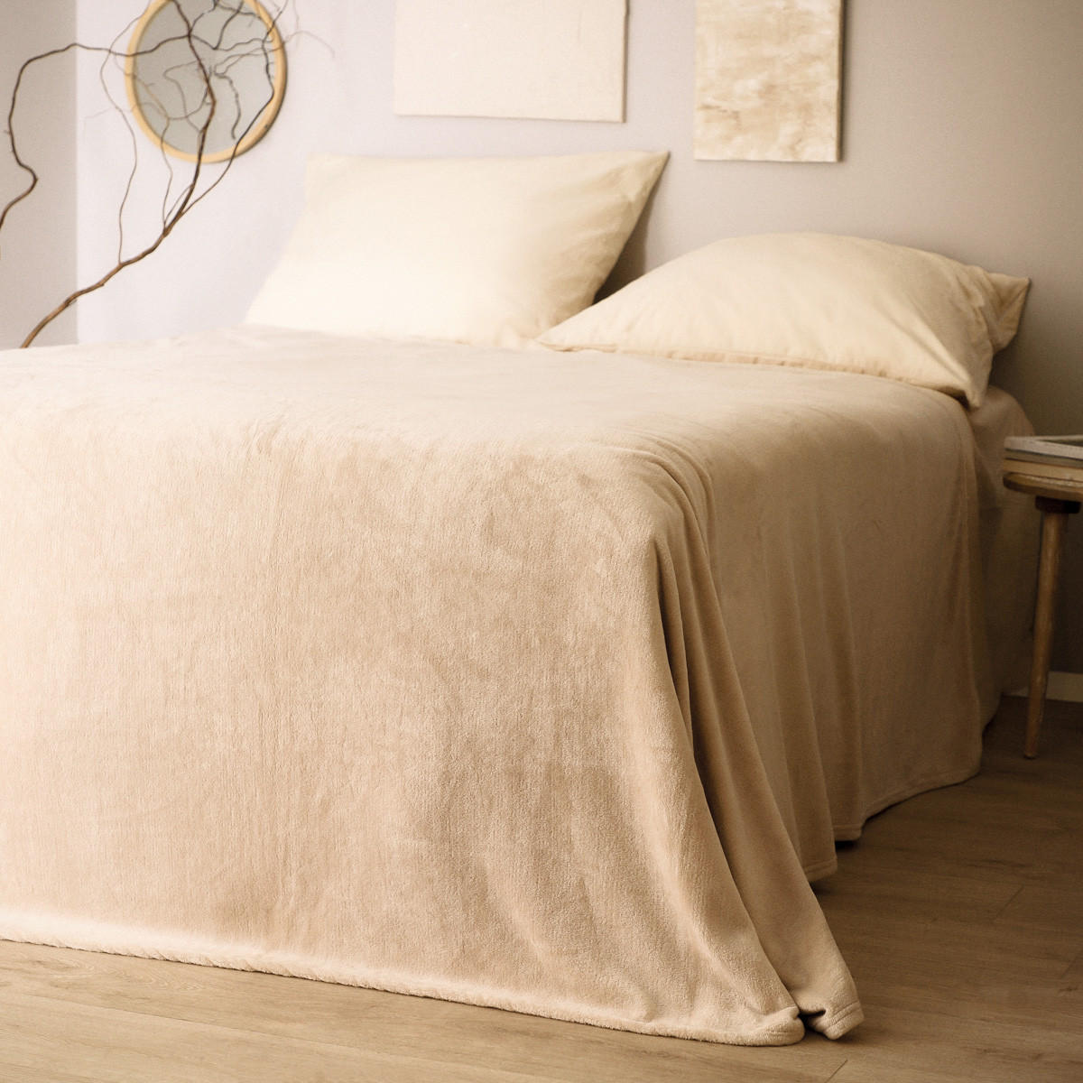 TAGESDECKE Rote beige 200/220 cm - Beige, Textil (200/220cm) - Homla