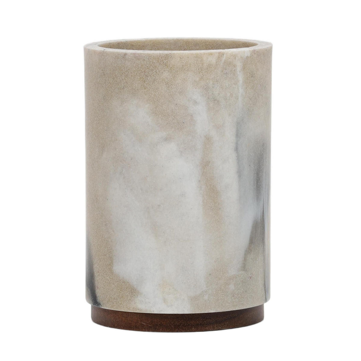 ZAHNBÜRSTENBECHER Come 7/7/10,5 cm - Beige, Kunststoff (7/10.5/7cm) - 5five Simply Smart