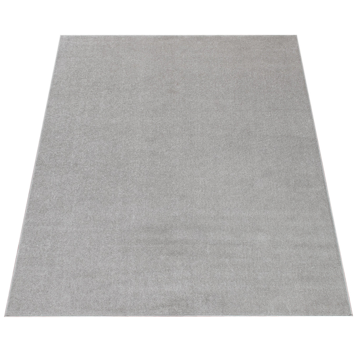 Paco Home Kurzflorteppich Silber 80x150 cm