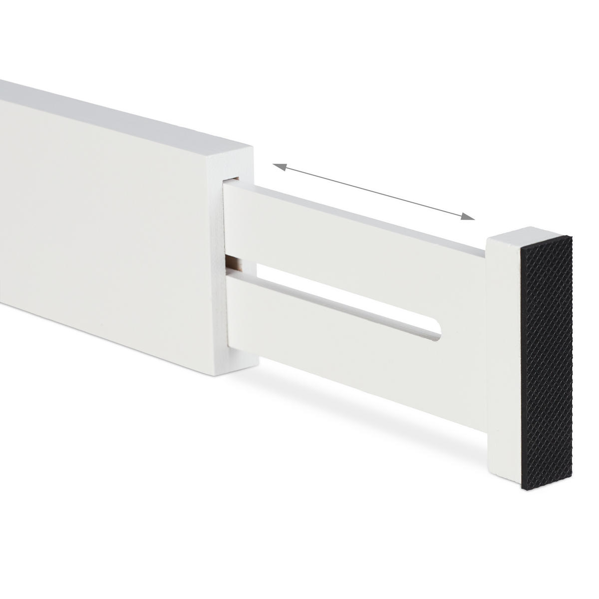 4XSCHUBLADENTRENNER - Weiß, Holz/Kunststoff (56/6/1.5cm) - Relaxdays