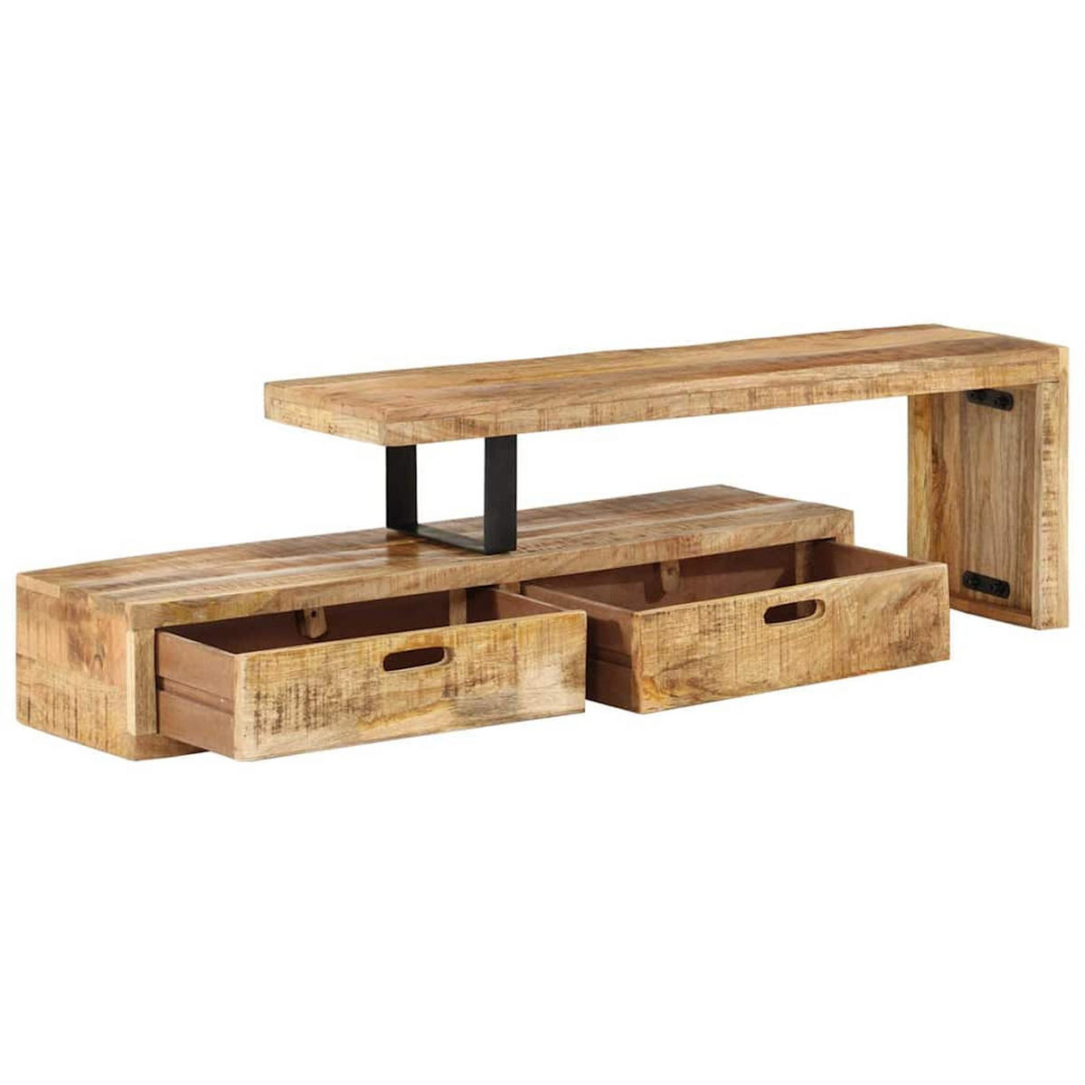 TV-STÄNDER (118–200)/30/40 Cm Massivholz Mango - Braun, Holz (30/40/200cm) - vidaXL